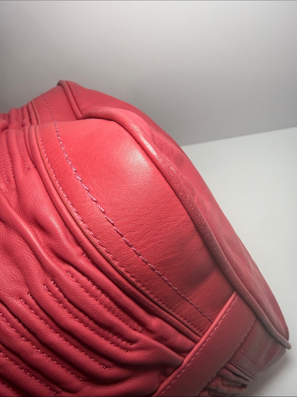 Bally Pink Leather Weekender Satchel Bag - Picture 11 of 16
